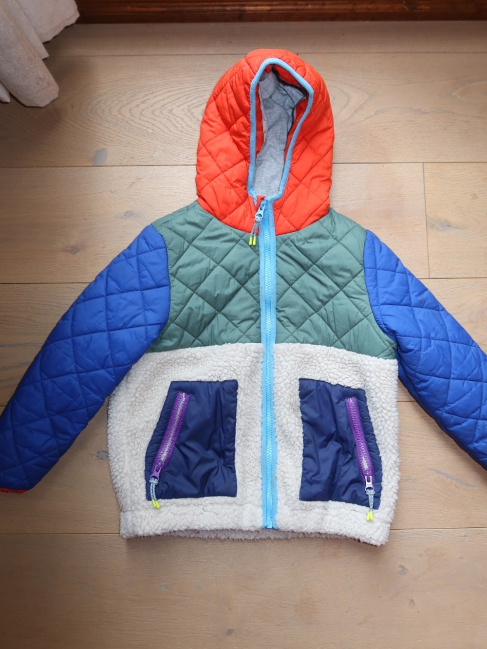 Boys Hooded Jacket Size 6-7 Mini Boden